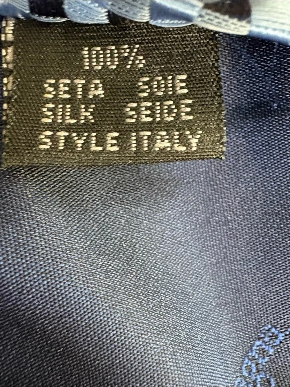 Ermenegildo Zegna Men's 100% Silk Blue Geometric Plaid Dress Tie Formal Check